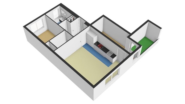 Floorplan - Hudsonstraat 199, 3025 CP Rotterdam